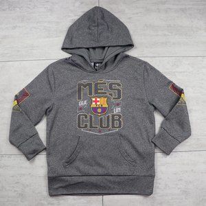 FCB Barcelona Boy's Official Merchandise "Mes que un Club" Soccer Hoodie